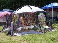 Great paintings over a tent.jpg